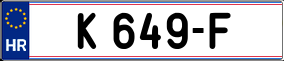 Trailer License Plate